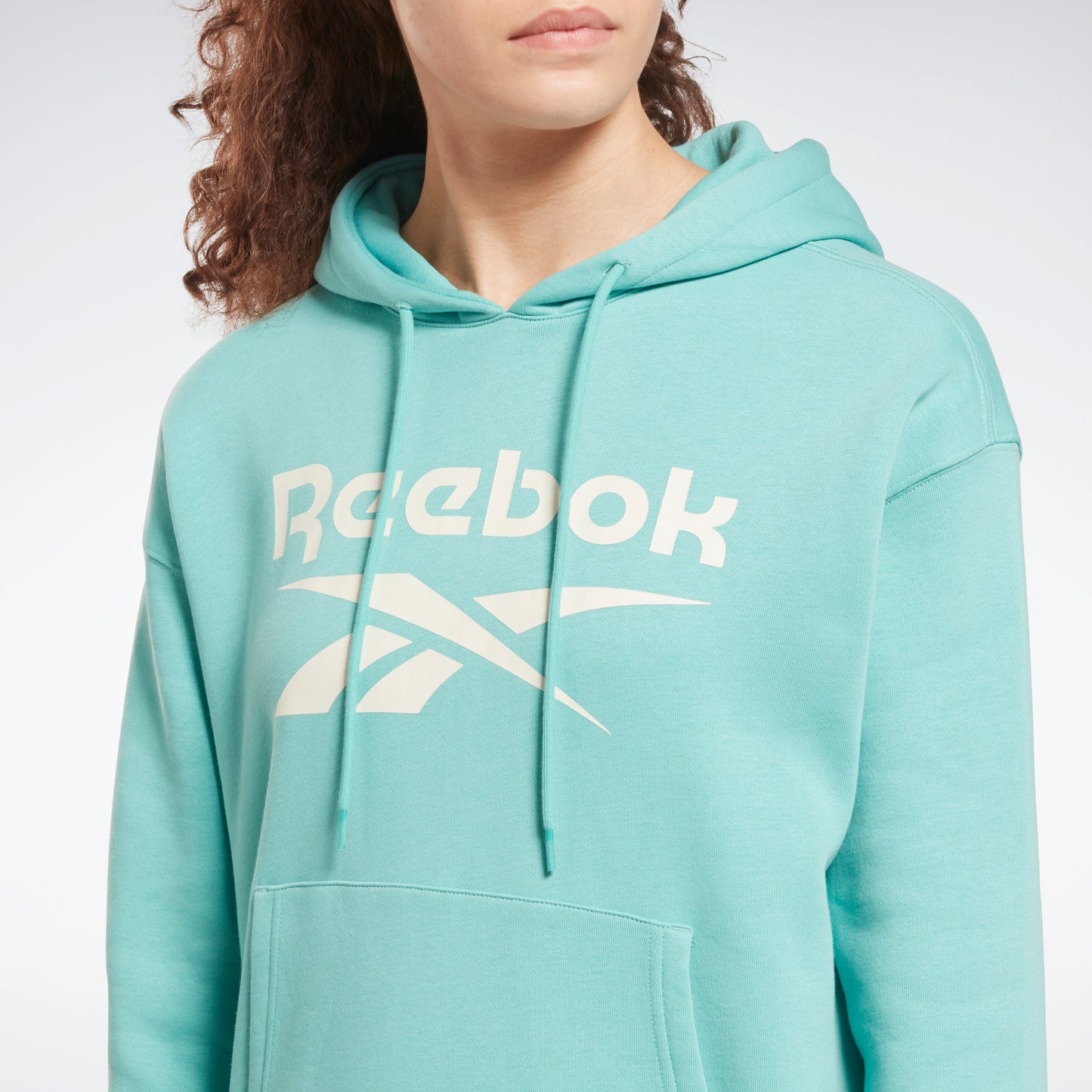 Reebok Apparel Women Reebok Identity Logo Fleece Hoodie Black