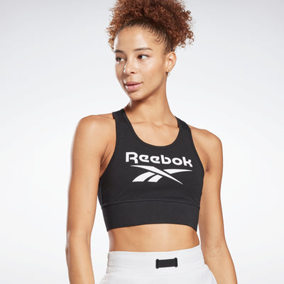 Buy a Reebok Womens Ribbed Detail Sports Bra