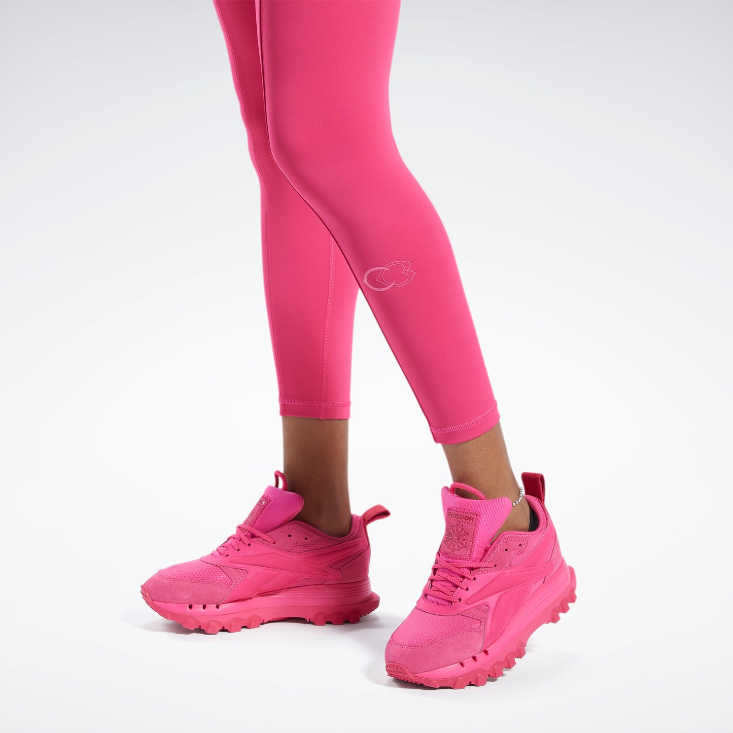 Reebok Cardi B 7/8 (Plus Size) Women's Leggings Black – Sports
