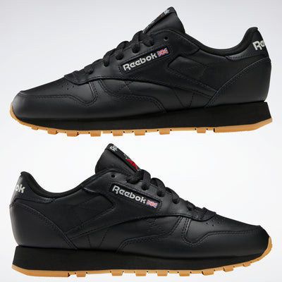 Reebok Footwear Women Classic Leather Shoes Cblack/Pugry5/Rbkg03
