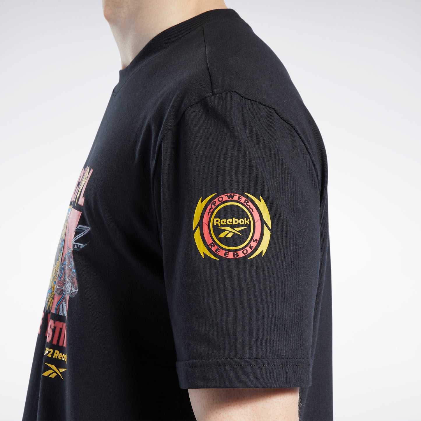 Reebok Apparel Men Power Rangers T-Shirt Black