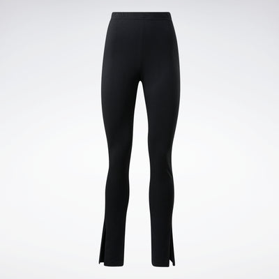 Black cotton comfy leggings with elastic band