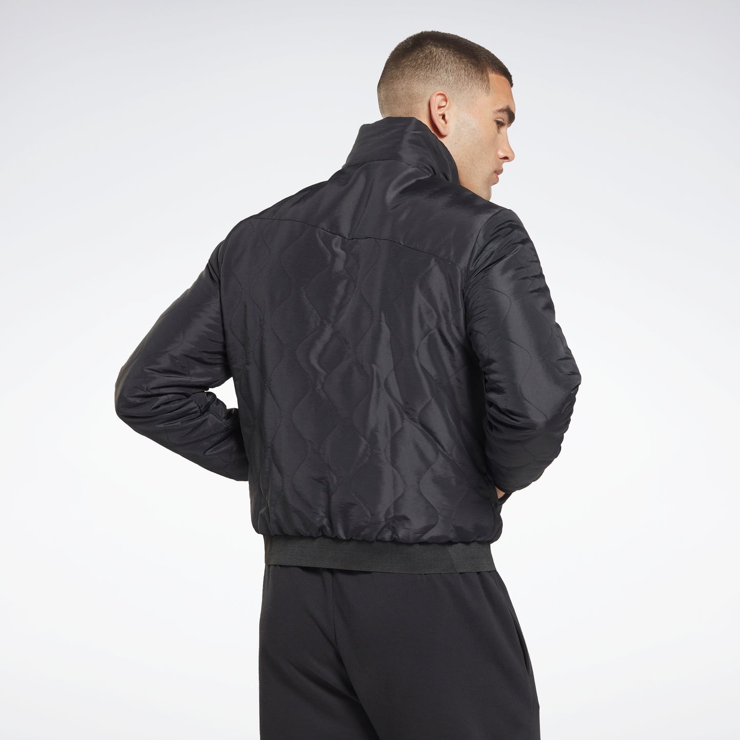 Reebok Apparel Men Outerwear Fleece-Lined Jacket Black