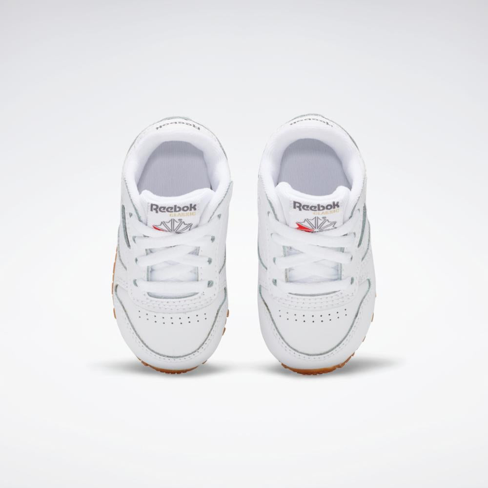 Reebok Footwear Kids CLASSIC LEATHER INFANT WHITE/GUM/INT – Reebok