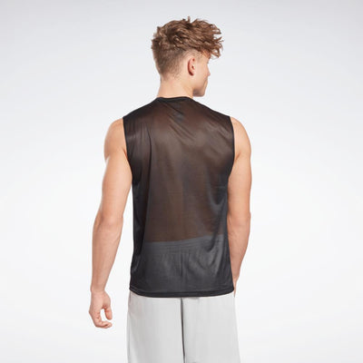 Reebok Apparel Men Workout Ready Sleeveless Tech T-Shirt BLACK
