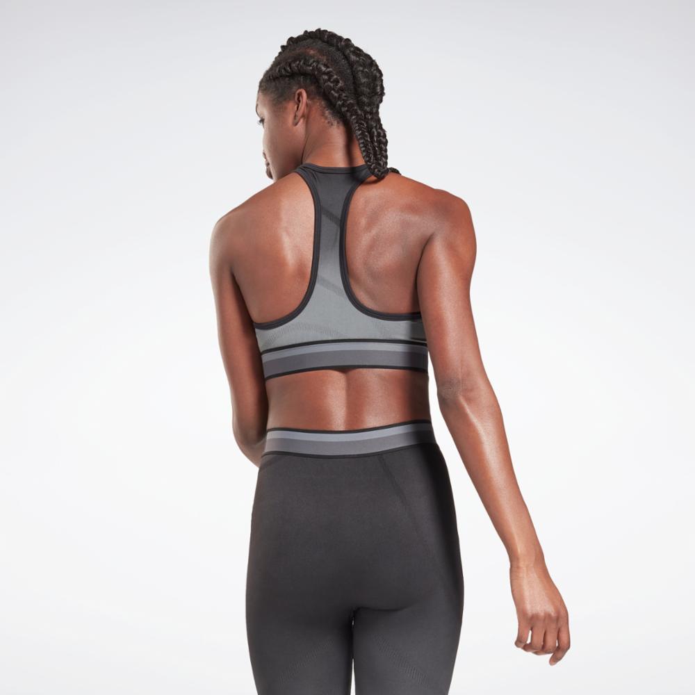 Reebok Apparel Women United By Fitness Seamless Crop Top BLACK/CDGRY6