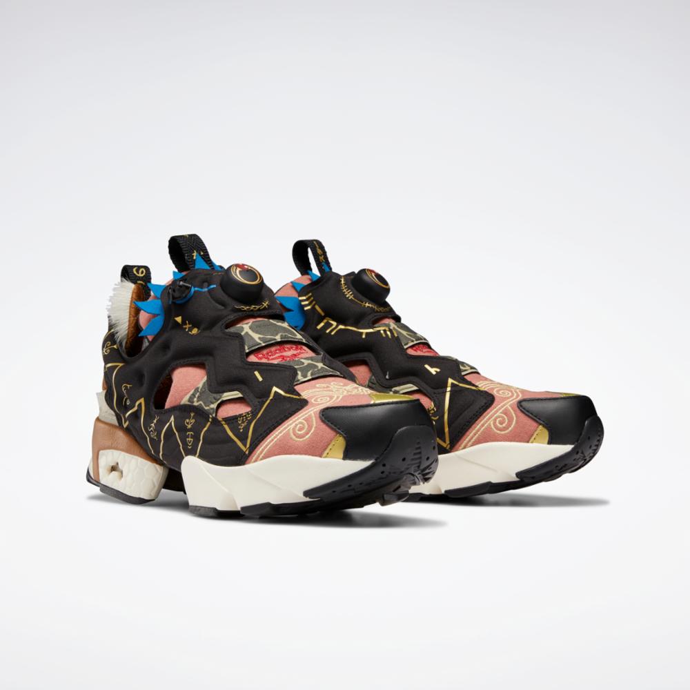 Reebok Footwear Men INSTAPUMP FURY 94 BLACK/RUSCLY/GOLDMT – Reebok