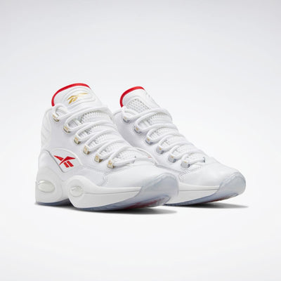 Chaussures Reebok Hommes QUESTION MID FTWR WHT/FTWR WHT/VECTOR RED