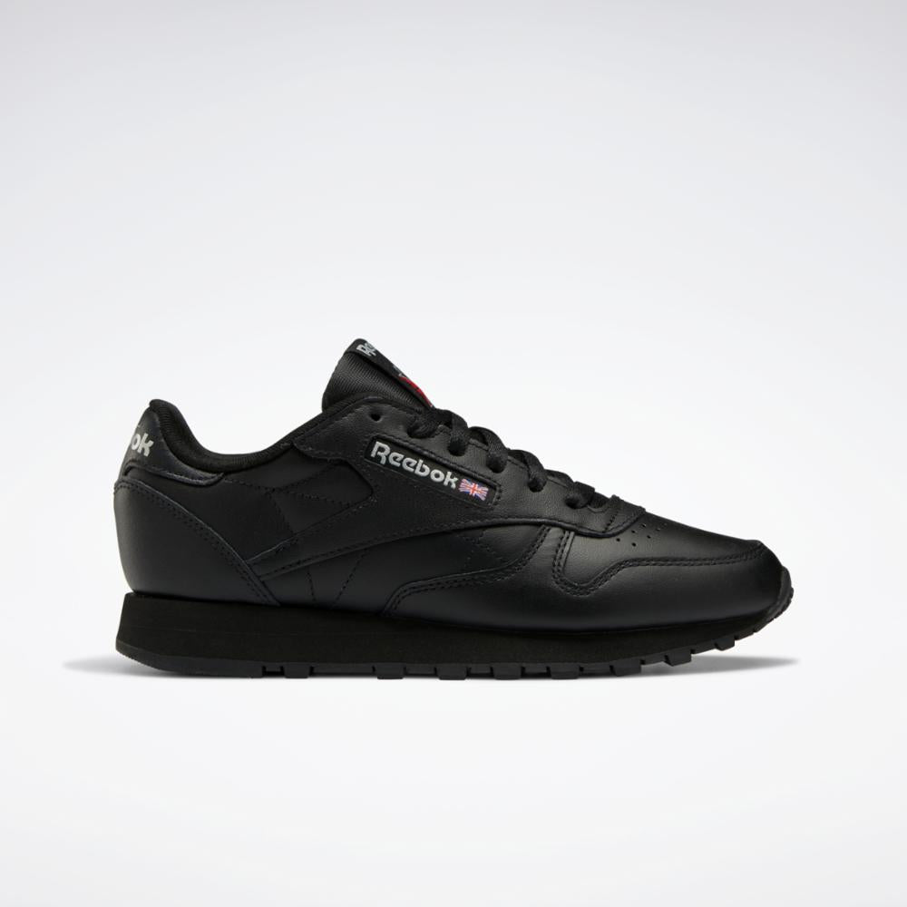 Reebok Footwear Women CLASSIC LEATHER CORE BLK/CORE BLK/PURE GREY 5 ...