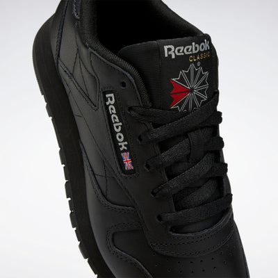 Reebok Footwear Women Classic Leather Shoes CORE BLK/CORE BLK/PURE GREY 5