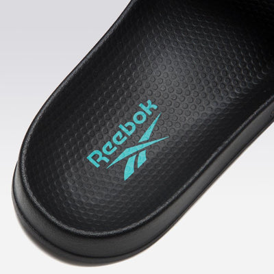 Reebok Footwear Men REEBOK CLASSIC SLIDE CORE BLK/CLASSIC TEAL/ORANGE F