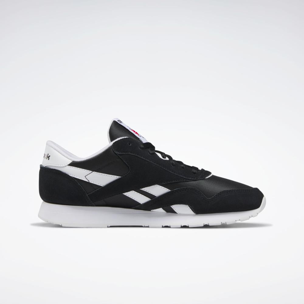 Mens black reebok best sale sneakers