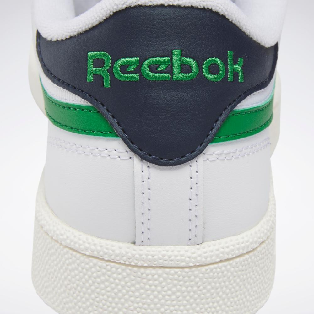 Reebok Footwear Men Club C Revenge Shoes FTWWHT/GLEGRN/VECNAV