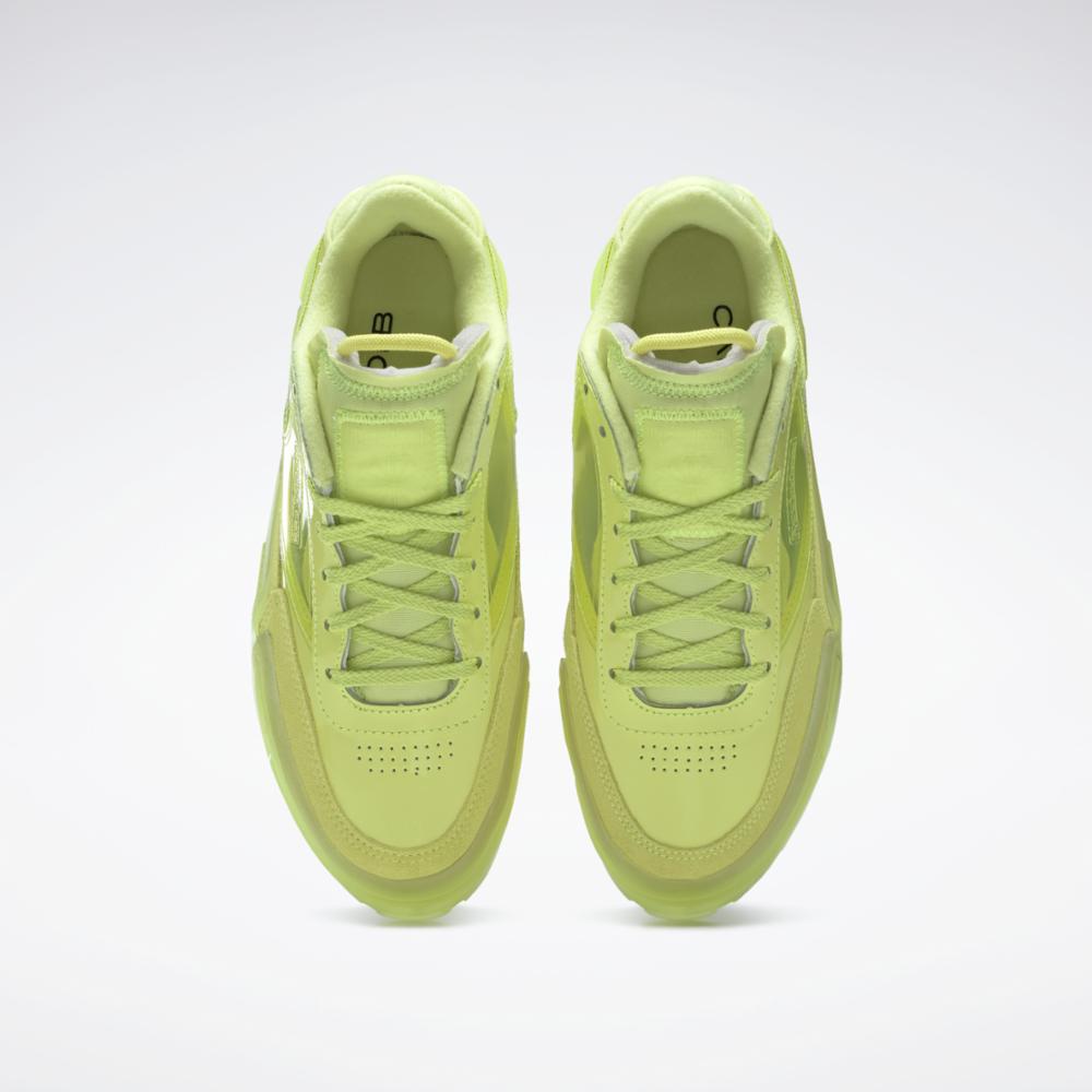 Neon green reebok on sale sneakers