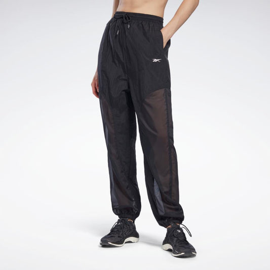 Reebok Apparel Women Reebok Opaque Woven Pants BLACK