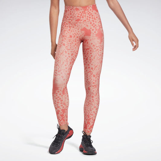 Reebok Apparel Women Lux High-Rise 2.0 Modern Safari Leggings CANCOR