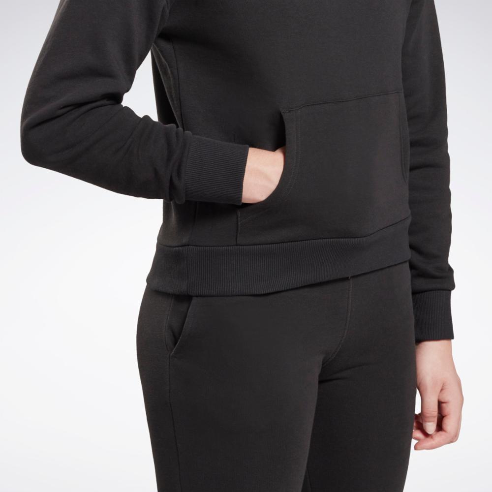 Reebok Apparel Women Classics Cotton French Terry Sweatshirt Black