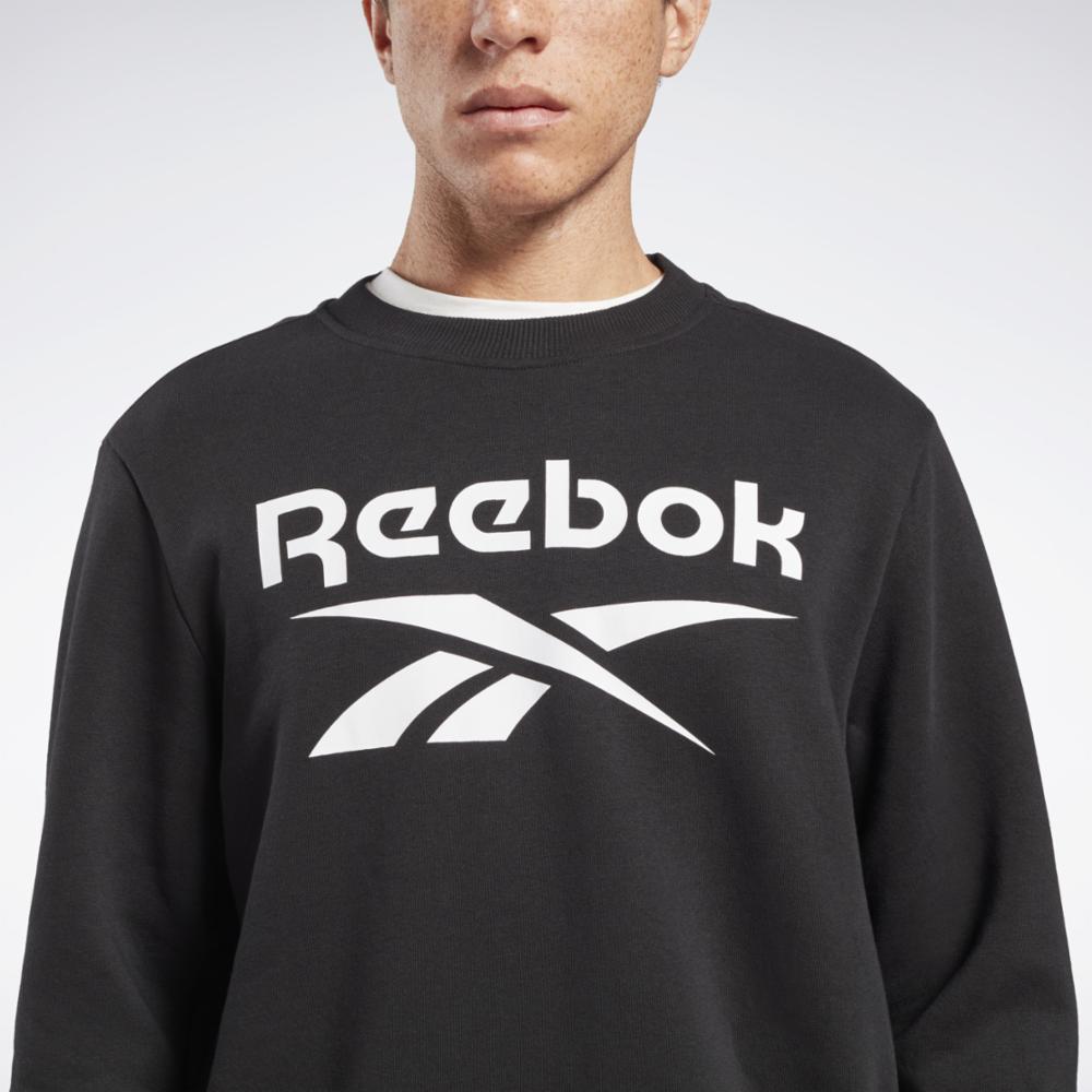 Reebok Apparel Men Reebok Identity Fleece Stacked Logo Crew Sweatshirt –  Reebok Canada