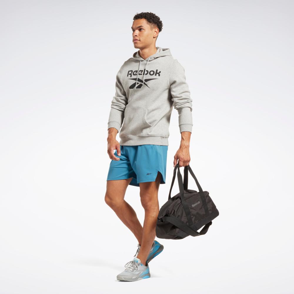 Reebok men's double knit short store sleeve hoodie