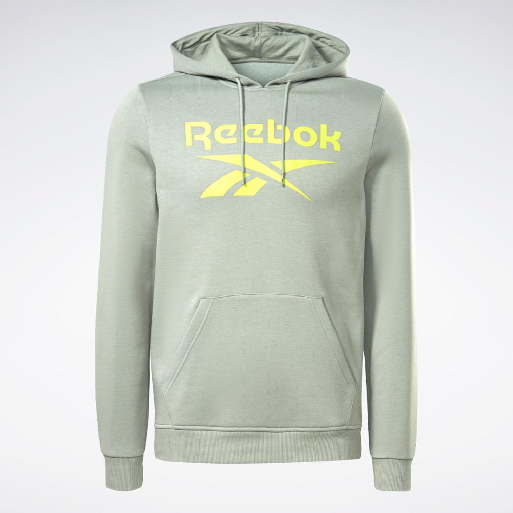 リーボック Reebok Men´s Identity Fleece Stacked Logo Pullover Hoodie メンズ