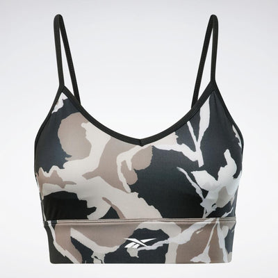 Reebok Apparel Women MYT Printed Bra BLACK