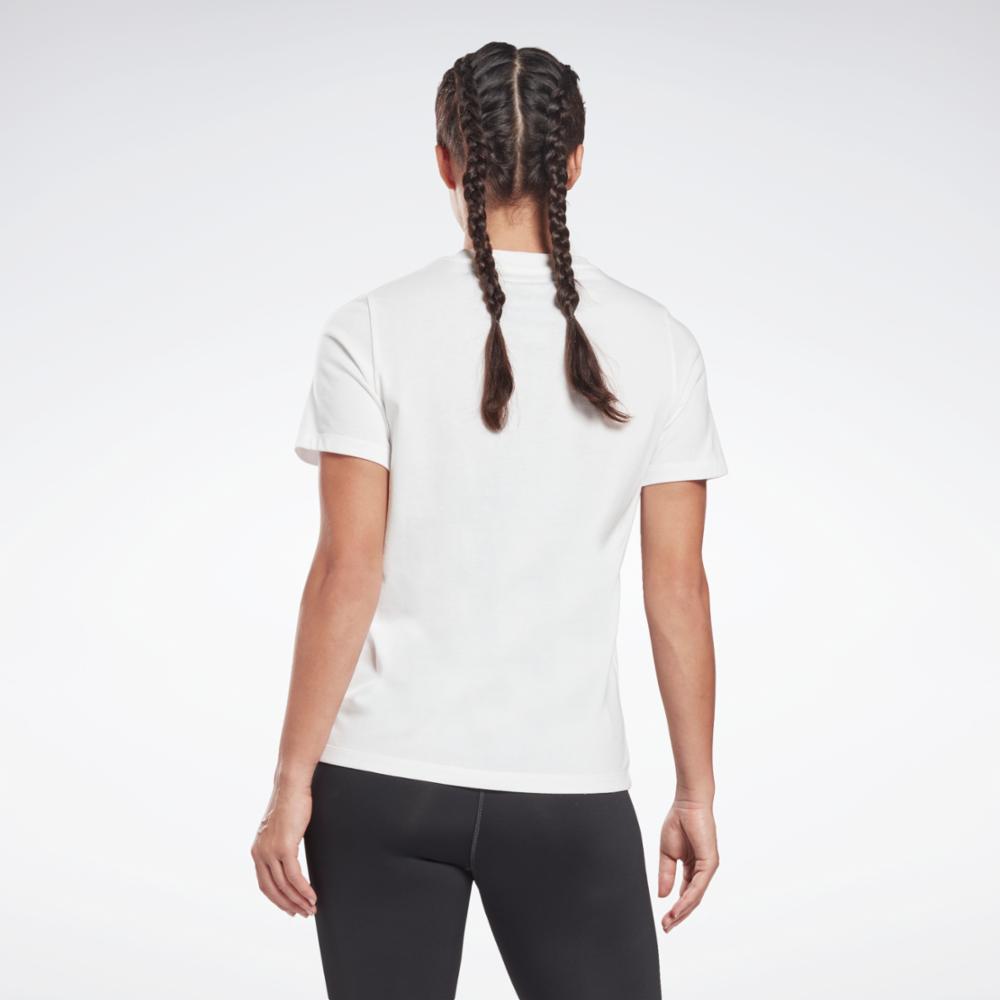 Reebok Apparel Women Reebok Identity T-Shirt WHITE