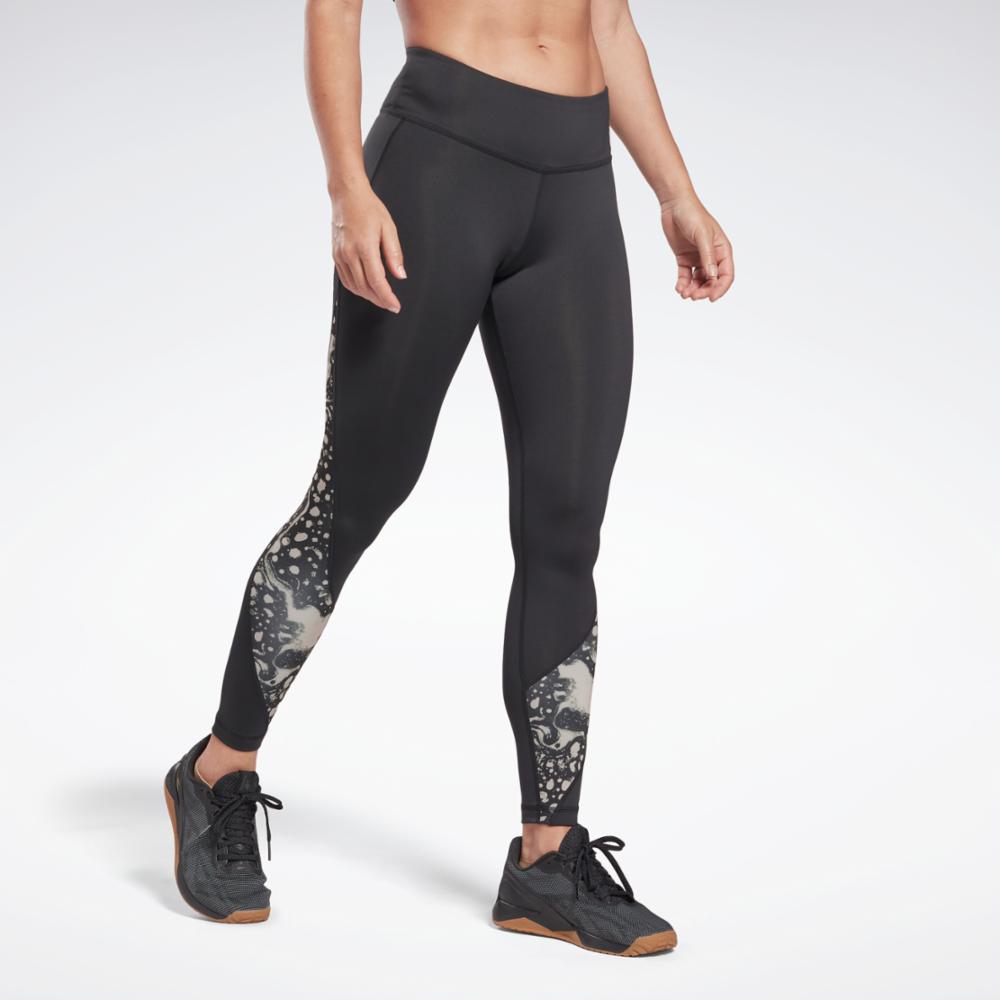 Reebok Apparel Women Modern Safari Leggings NGHBLK