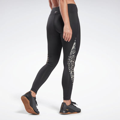 Reebok Apparel Women Modern Safari Leggings NGHBLK