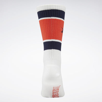 Reebok Apparel Men Classics Basketball Socks WHITE/VECNAV/DYNRED