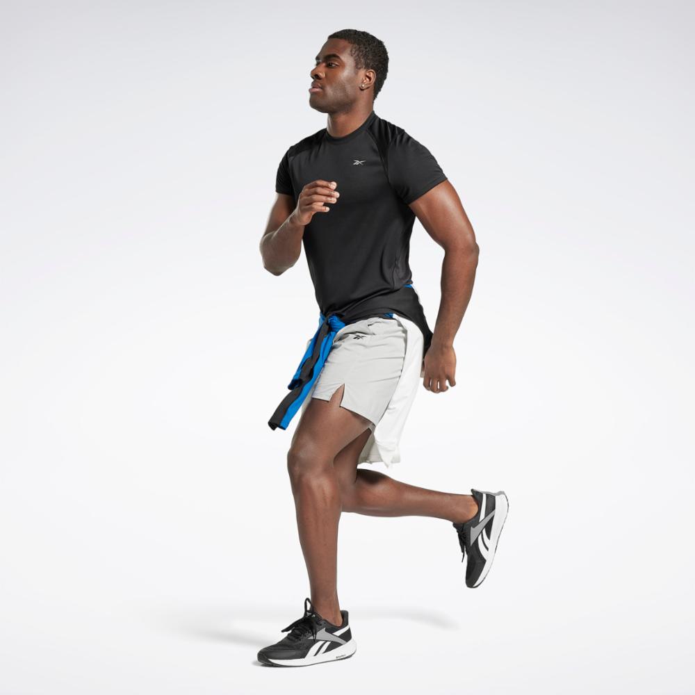 Reebok One Series Running Tights Mens Training Black Speedwick Gym