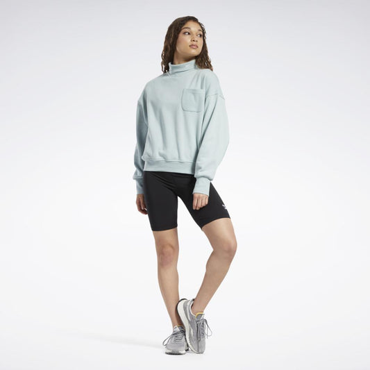 Reebok Apparel Women CL WDE COTTON FT CO SEAGRY