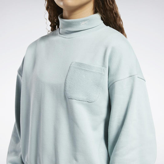 Reebok Apparel Women CL WDE COTTON FT CO SEAGRY
