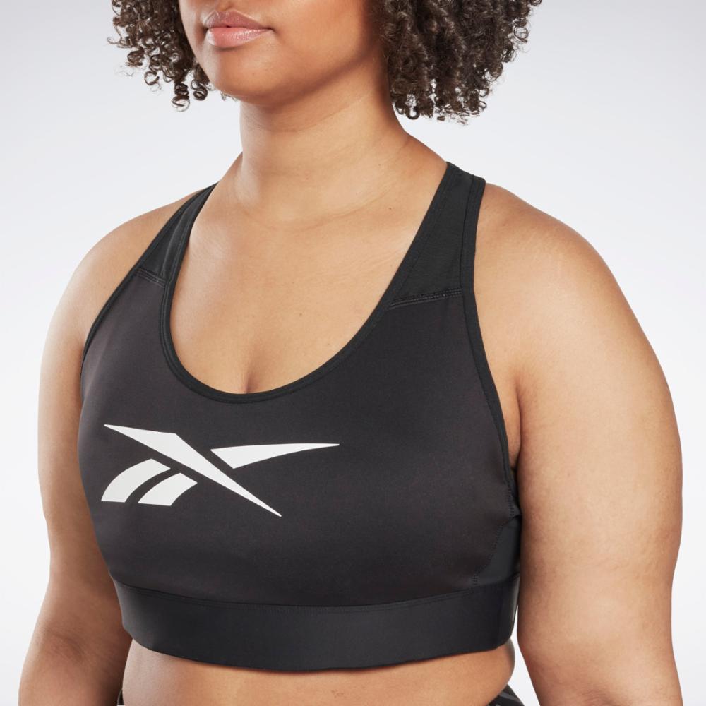 Sport Bra Reebox Reebok Apparel Women Reebok Lux Vector Racer Sports Bra (Plus Size) BL ...