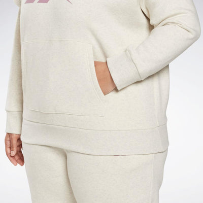 Reebok Apparel Women Reebok Identity Logo Fleece Pullover Hoodie (Plus Size) CLWTML