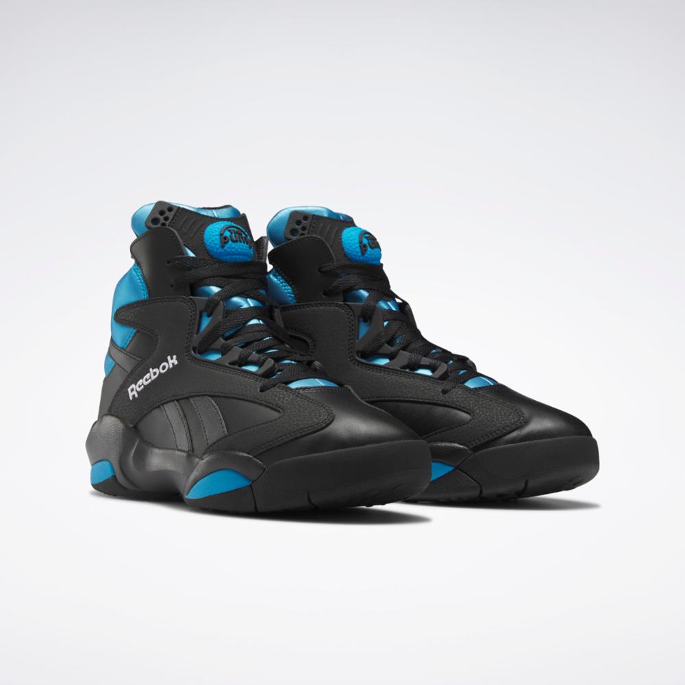 Reebok Footwear Men Shaq Attaq CBLACK/AZURE/FTWWHT