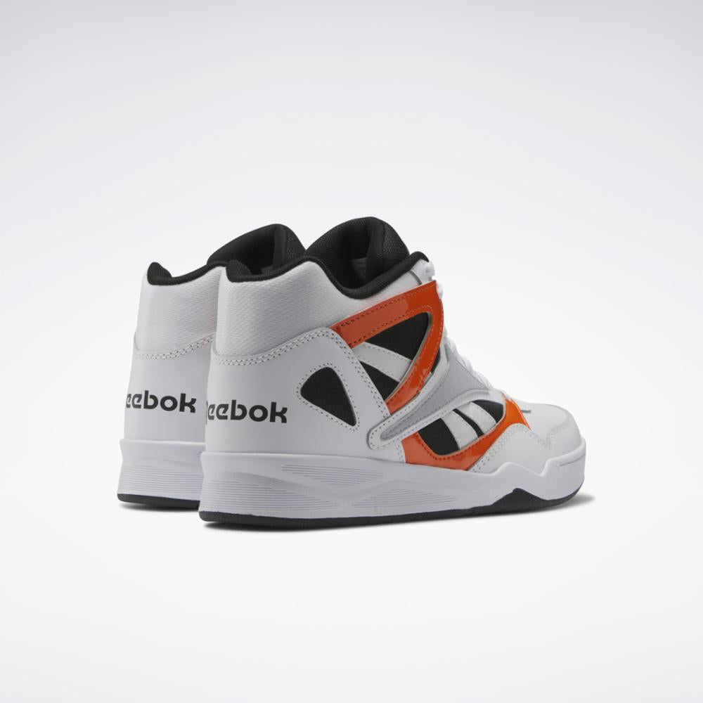 Reebok Footwear Men Reebok Royal BB4500 Hi 2 Basketball Shoes FTWWHT/CBLACK/SMAORA