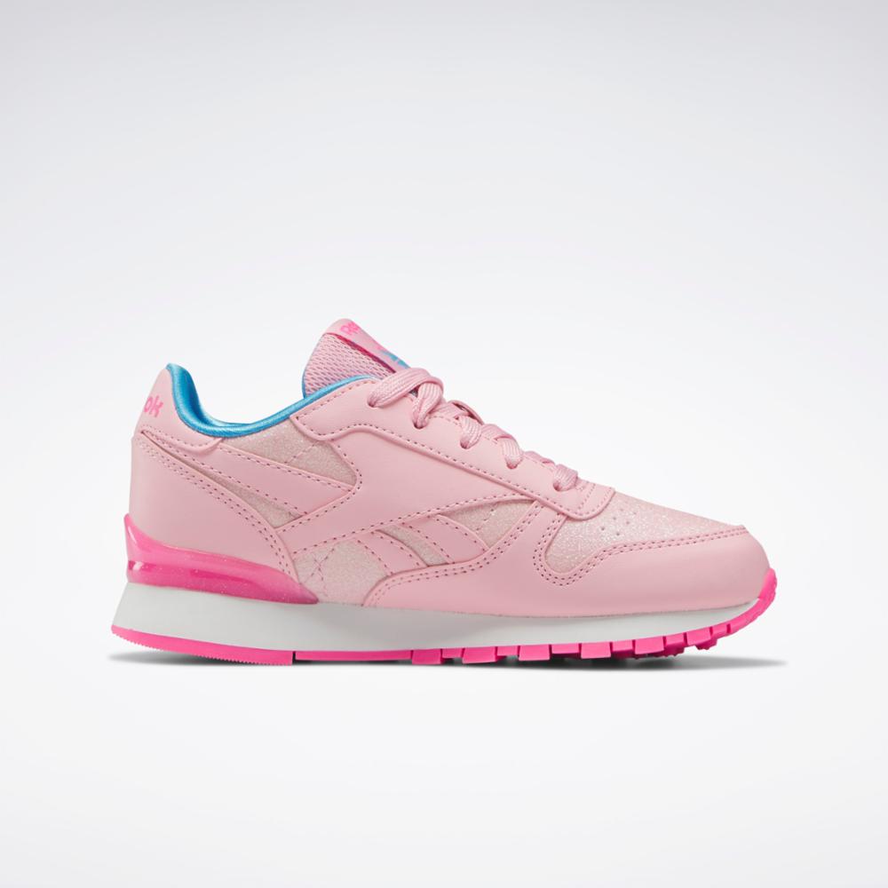 Neon pink reebok on sale classics