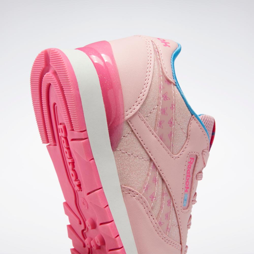 Reebok Girls Classic Leather White/Pixel Pink Sneakers EG6001