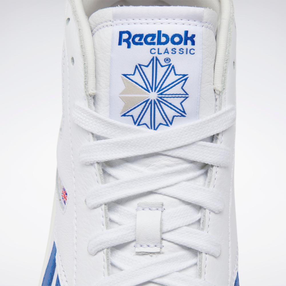 Reebok Footwear Men Club C 85 Form Hi Shoes FTWWHT/CHALK/VECBLU