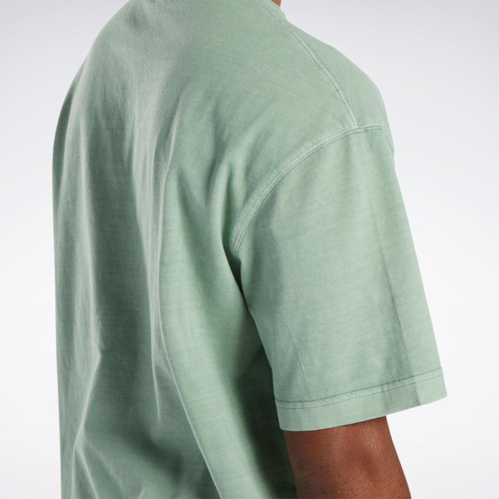 Reebok Apparel Men Classics Natural Dye T-Shirt HARGRN