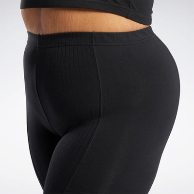 Reebok Lux High-Waisted Tights (Plus Size) Womens Athletic Leggings 1X Black
