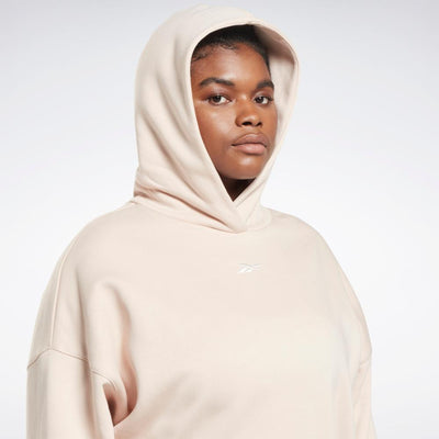 Reebok Apparel Women Reebok Identity Logo Fleece Hoodie (Plus Size