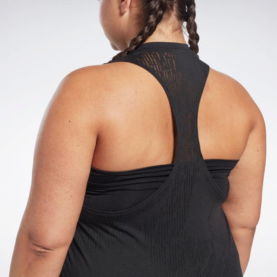Reebok Apparel Women Burnout Tank Top (Plus Size) BLACK