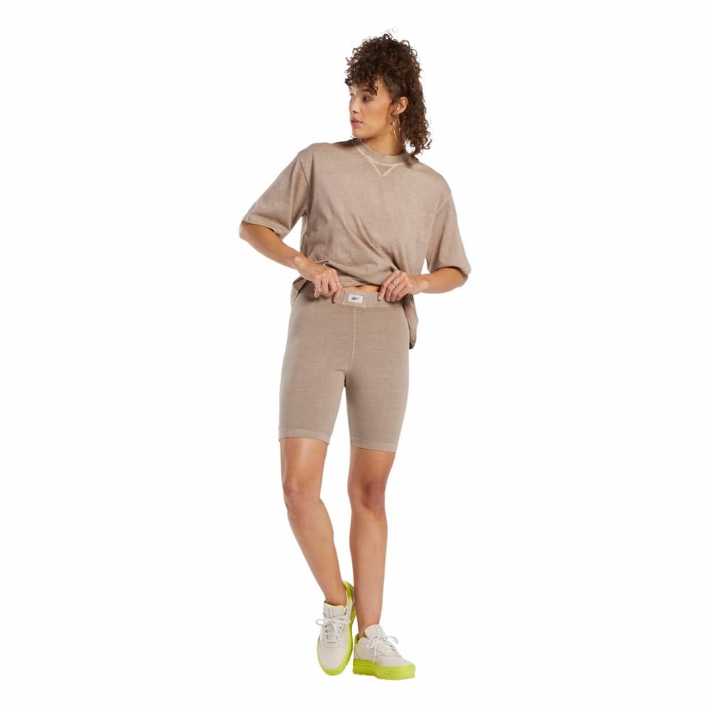 MRULIC shorts for women Cycling Casual Women Fashion Pants Summer Sports  Short Snakeskin Leggings Print Pants Brown + M 