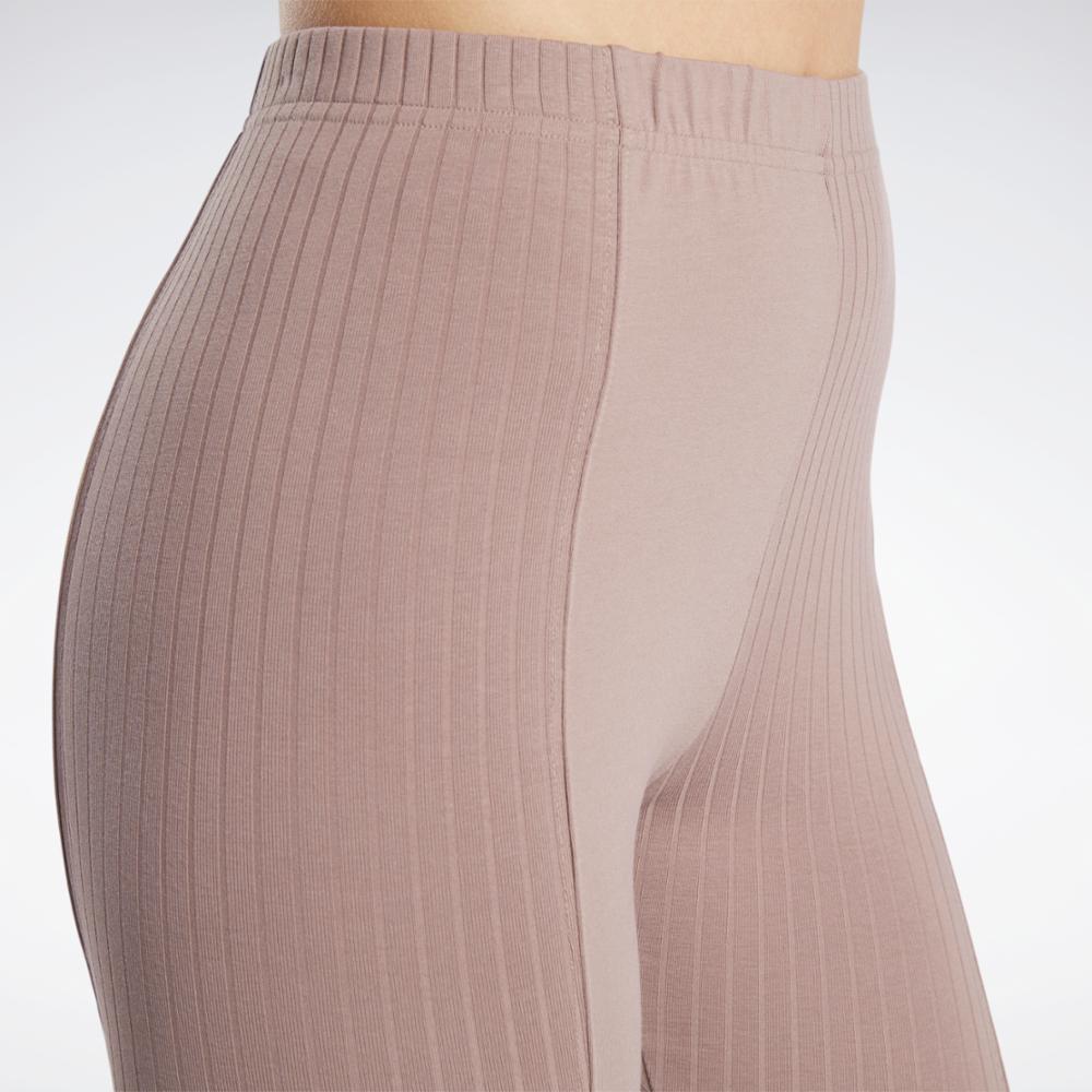 Reebok Apparel Women Reebok Classics High-Rise Leggings TAUPE