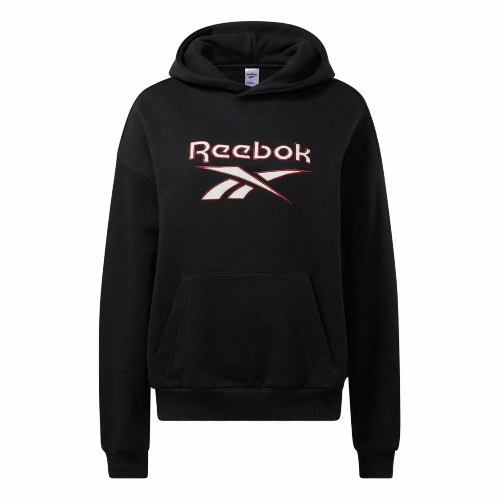 Reebok Apparel Women Archive Classics Big Logo Fleece Hoodie BLACK