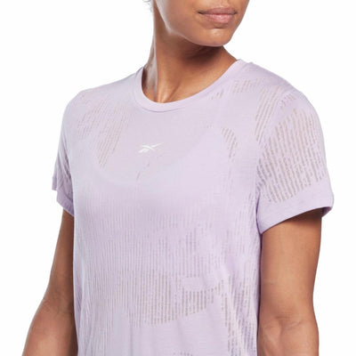 Reebok dri fit t shirt womens purple Clearance