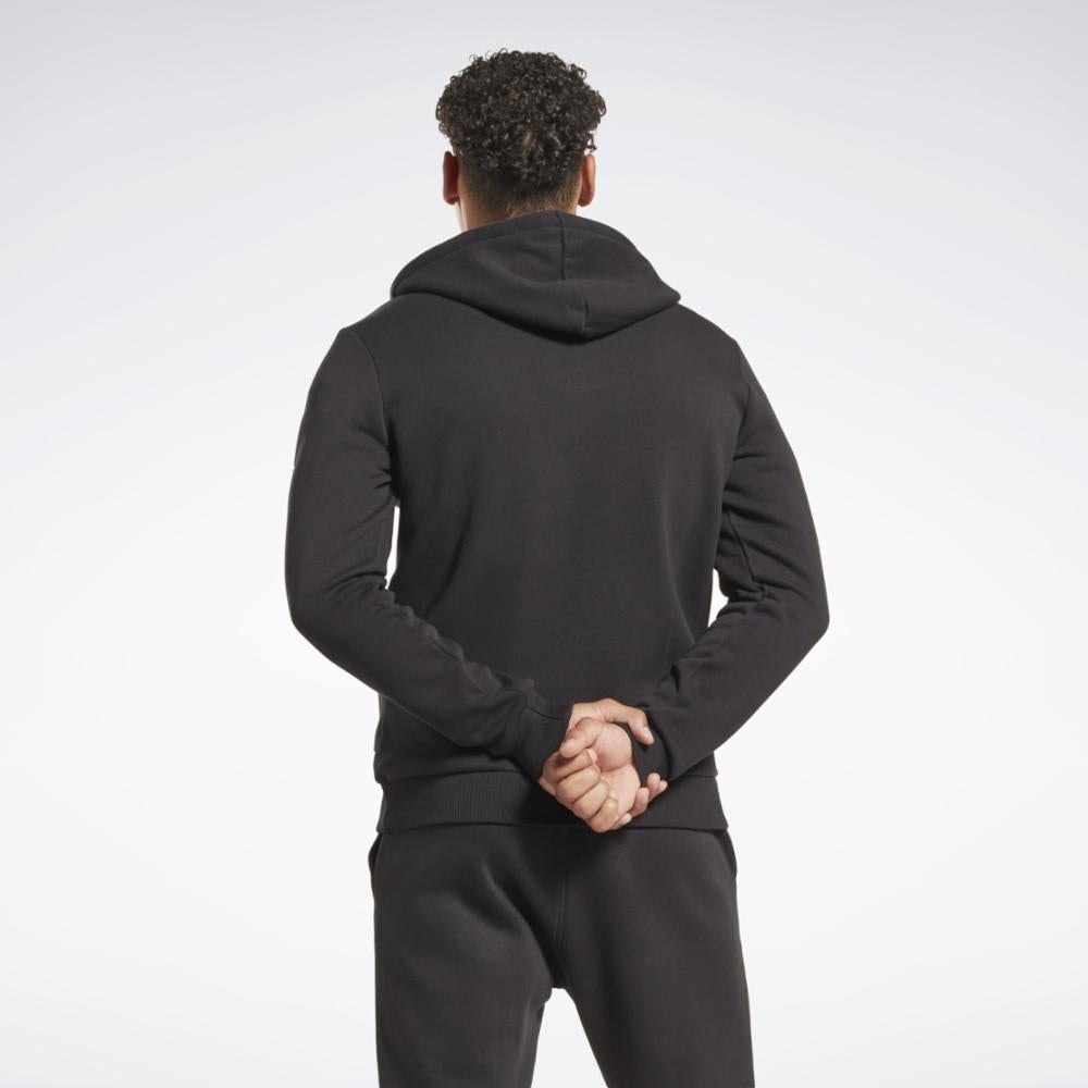 Reebok Apparel Men Reebok Identity Fleece Full-Zip Hoodie BLACK – Reebok  Canada