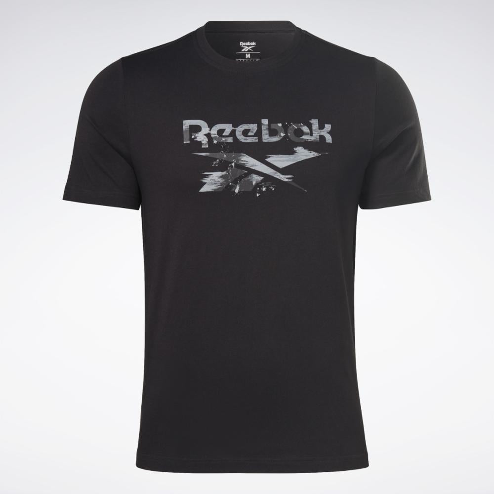 Reebok Apparel Men Reebok Identity Modern Camo T-Shirt BLACK