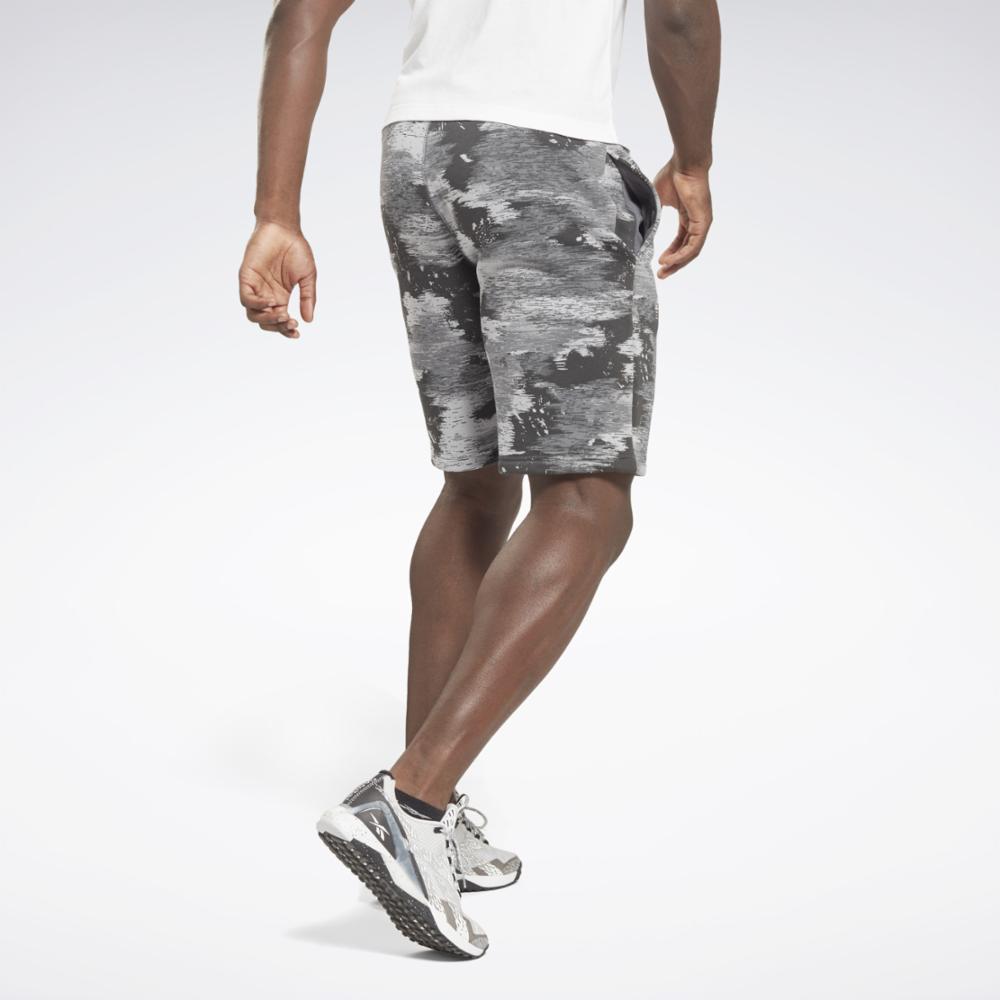 Reebok Apparel Men Reebok Identity Modern Camo Fleece Shorts